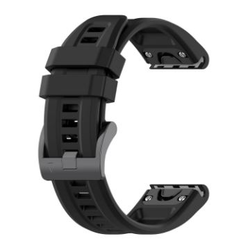 Picture of For Garmin Descent MK2 26mm Silicone Sport Pure Color Watch Band (Black)